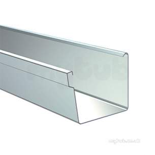 Lindab Rainwater -  Lindab Rectangular Gutter X3m 136mm Galv