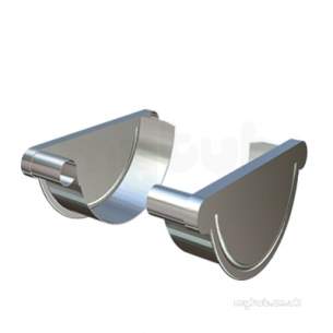 Lindab Rainwater -  H/r Left Hand Stopend 190mm Coated