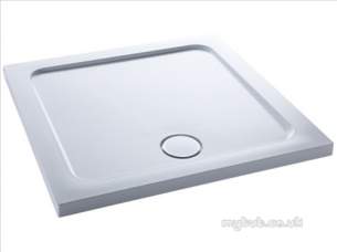 Kohler Daryl Shower Trays -  Kohler Daryl 1000 Square Wht Tray And Gold Waste