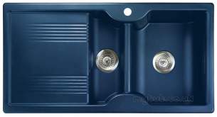 Rangemaster Sinks -  Rangemaster Lunar 985508 15b Regal Blue