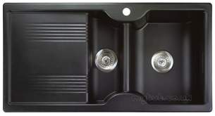 Rangemaster Sinks -  Rangemaster Lunar 985508 15b Onyx