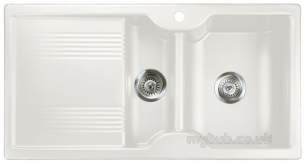 Rangemaster Sinks -  Rangemaster Lunar 985508 15b White