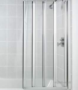 Manhattan Shower Enclosures -  M3-4 Panel Swiftseal Bathscreen Ch/cl