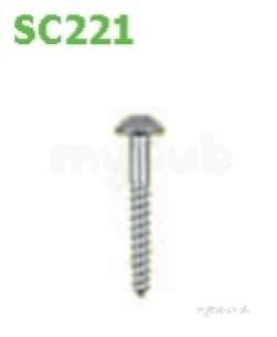Marley Alutec -  2 X No.16 Domehead Zinc Screw Sc221