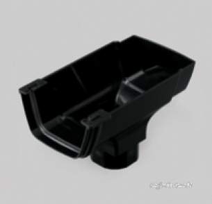 Marley Rainwater -  Flowline Stopend Outlet 65mm Sq Rof11-b