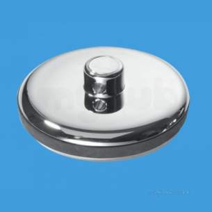 Mcalpine Waste traps overflow -  1.25 Inch Chrome Plated Plastic Plug And Rubber Seal Cp1