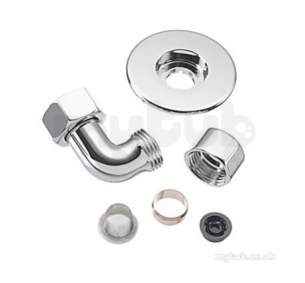 Mira Commercial Domestic Spares -  Mira Inlet Elbow Assy Realm Chrome