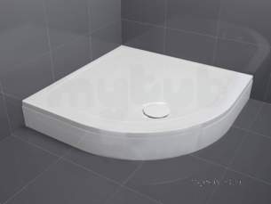 Aqualux Shower Trays -  Ftr0506aqu White Aqua 30 Quadrant Shower Tray 30x800mm