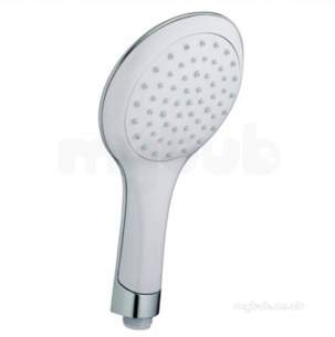 Bristan Showering -  Bristan Ev Hand03 Wc Chrome/white Evo 120mm Single Function Large Rub Clean Handset