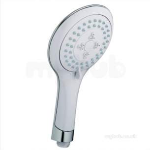 Bristan Showering -  Bristan Ev Hand04 Wc Chrome/white Evo 120mm Multi-function Large Rub Clean Handset