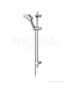 Bristan Showering -  Bristan Ev Kit01 Wc Chrome/white Evo Shower Kit With Rub Clean Handset