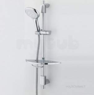 Bristan Showering -  Bristan Ev Kit03 C Polished Chrome Evo Evo Hydrokinetic Multimode Handset And Shelf Kit