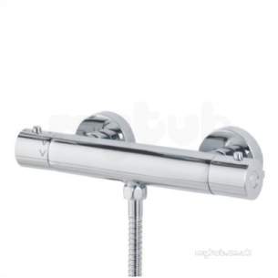 Bristan Showering -  Polished Chrome Frenzy Frenzy Thermostatic Surface Mounted Bar Shower Valve