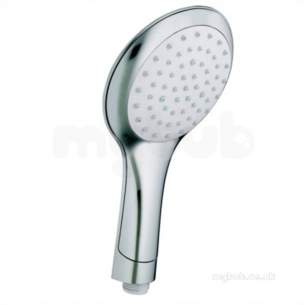 Bristan Showering -  Bristan Ev Hand03 C Chrome Evo 120mm Single Function Large Rub Clean Handset