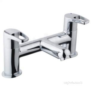 Bristan Brassware -  Bristan Sm Bf C Polished Chrome Smile Double Handle Deck Mount Bath Filler 120mm