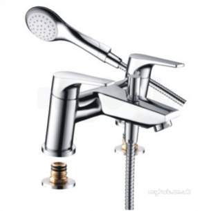 Bristan Brassware -  Bristan Vt Bsm C Polished Chrome Vantage Deck Mount Bath Shower Mixer 110mm