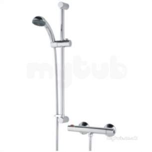 Bristan Showering -  Polished Chrome Zing Zing Thermostatic Cool Chrome Surface Shower Valve With Riser Kit