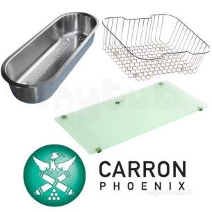 Carron Phoenix Taps and Mixers -  Carron Phoenix Zakai150stca Na Aria Accessory Pack For 1.5 Bowl