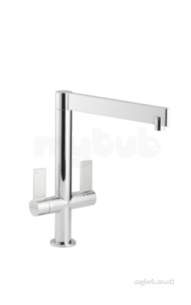 Carron Phoenix Taps and Mixers -  Carron Phoenix 2t1033 Matt White Desire Duo Matt White Deck Mount Kitchen Tap