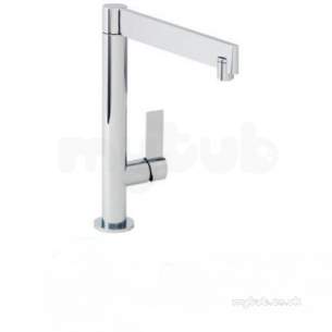 Carron Phoenix Taps and Mixers -  Carron Phoenix 2t1003 Desire Matt White Deck Mount Kitchen Tap Single Handle