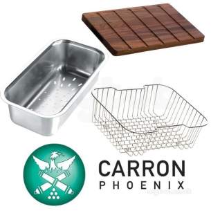 Carron Phoenix Taps and Mixers -  Carron Phoenix Zakis15ca Na Isis Accessory Pack For Deep Square 1.5 Bowl