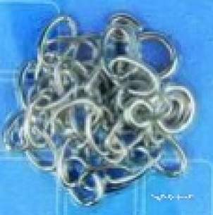 Own Brand Blister Packs -  Center Brand Udc/54/196 Chrome Basin Chain And Stay 100mm