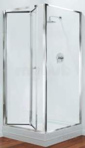 Center 4mm Shower Enclosures -  Center Brand Cbgbbf90cuc Chrome/clear Glass Bifold Shower Door 900mm Wide