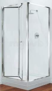 Center 4mm Shower Enclosures -  Center Brand Cbgbsp90cuc Chrome/clear Glass Side Shower Panel 900mm Wide
