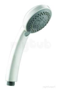 Center Shower Accessories -  Center Brand C04827 White Shower Handset With Rub Clean Nozzles