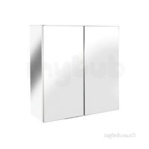 Croydex Bathroom Accessories -  Croydex Wc866105 Ss Avon Double Door Mirrored Bathroom Cabinet Internal Shelf