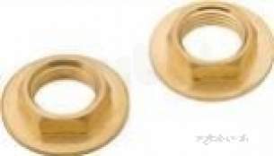 Deva Brassware -  Deva Bbn Pk12 Gold Gold Brass Back Nuts 10 Pack