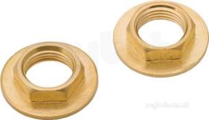 Deva Brassware -  Deva Bbn Pk34 Gold Gold Brass Back Nuts For Bath Taps 10 Pack