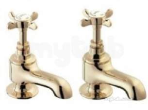 Deva Brassware -  Deva Cr21/501 Gold Coronation Gold Cloakroom Taps