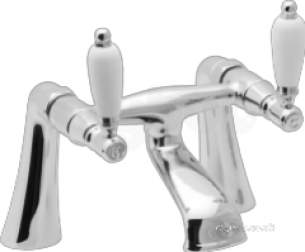 Deva Brassware -  Deva Ge08 Chrome Georgian Chrome Pillar Mount Bath Filler