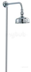 Deva Showering -  Deva Kits08 Chrome Shower Kit With 955mm Rigid Riser And Rain Shower Head