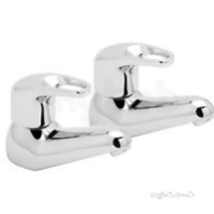 Deva Brassware -  Deva Lace101 Chrome Lace Chrome Basin Taps Pair