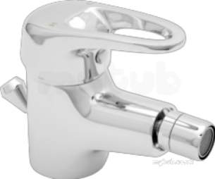 Deva Brassware -  Deva Lace114 Chrome Lace Chrome Single Handle Bidet Mixer Waste Included