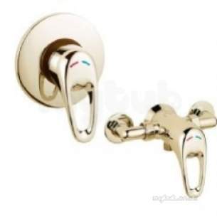 Deva Showering -  Deva Lacvmanm03/g Gold Lace Gold Shower Mixer Valve Exposed/concealed