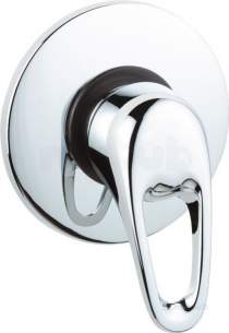 Deva Showering -  Deva Lacvmanm03 Chrome Lace Lever Handle Manual Shower Mixer Without Shower Kit