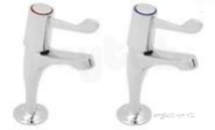 Deva Brassware -  Deva Dlt Spec103 Chrome Lever Action Chrome Sink Taps 6 Levers