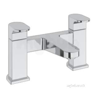 Deva Brassware -  Deva Lush108 Chrome Lush Chrome Bath Filler Deck Mount