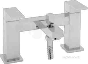 Deva Brassware -  Deva Savv106 Chrome Savvi Chrome Deck Mount Double Handle Bath And Shower Mixer