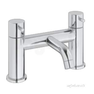 Deva Brassware -  Deva Tease108 Chrome Tease Chrome Deck Mount Bath Filler Double Handle