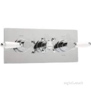 Deva Showering -  Deva Travtrit06 Chrome Thermosuretraditional Concealed Shower Valve Horizontal