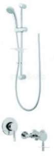 Deva Showering -  Deva Vsncmanm04 Chrome Vision Chrome Manual Valve With Shower Kit