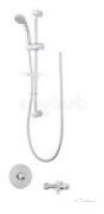 Deva Showering -  Deva Vsnccont03 Chrome Vision Chrome Concentric Shower 5 Function