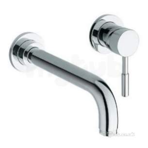 Deva Brassware -  Deva Vsn122 Chrome Vision Chrome Wall Mount Basin Mixer