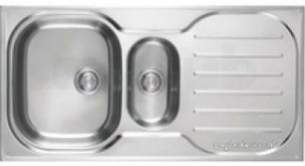 Franke Sinks -  Silk Steel Compact Plus Cp651 Right Hand 1.5 Bowl Kitchen Sink Right Hand Drainer