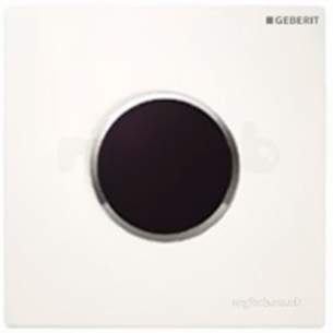 Geberit Commercial Sanitary Systems -  Sigma10 Electronic Ir Urinal Flush Control M/o Wh/gl Cp