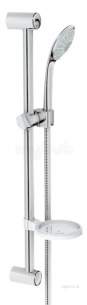 Grohe Shower Valves -  Grohe 27243000 Chrome Euphoria Ecojoy Shower Kit With 3 Sprays And 1500mm Hose